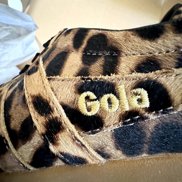 NIB GOLA x J.Crew Bullet Sneakers Leopard Print Calf Hair 10 shoes - Picture 8 of 11